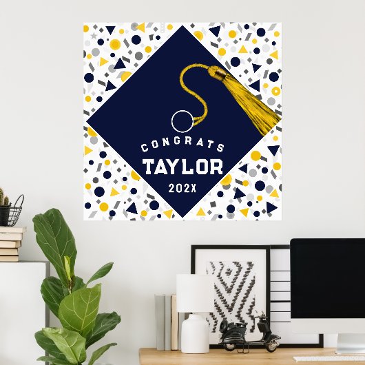 Abschluss Glückwunschs Poster (Heimbüro)