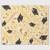 Abschluss Glückwunschschreiben Geschenkpapier (Flach)