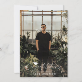 Abschluss Glückwunschungen einfachen modernen Foto Einladung