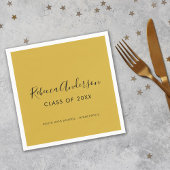 Abschluss Gold Calligraphy Class of 2023 Serviette