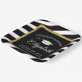 Abschluss Gold Glitzer Script Graduation Party Pappteller (Gewinkelt)