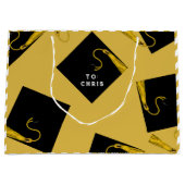 Abschluss Gold Große Geschenktasche Geschenktüte (Vorderseite)