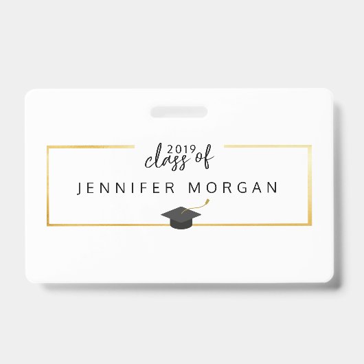 Abschluss Gold Imitats Locarno Ausweis (Front)