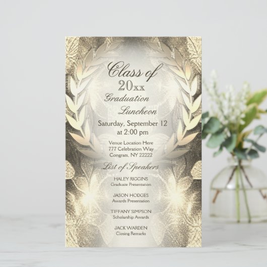 Abschluss | Gold Laurel Leaf (Stehend Vorderseite)