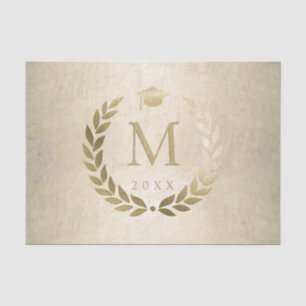 Abschluss Gold Laurel Wreath Class 2023 Seidenpapier