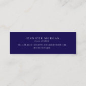 Abschluss Gold Ornament Elegante Name Karte (Rückseite)