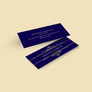 Abschluss Gold Ornament Elegante Name Karte