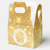 Abschluss Gold Sparkle Custom Senior Foto Party Geschenkschachtel (Geöffnet)