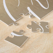 Abschluss Gold Stilvolle Skripte Modernes Foto Puzzle (Seite)