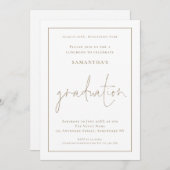 Abschluss Goldbrasse Luncheon Einladung (Vorne/Hinten)