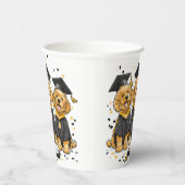 Abschluss Goldendoodle Hunde Pappbecher (Rechts)