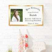 Abschluss, Goldfolie, kundenspezifisches Foto Banner (Insitu)