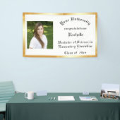 Abschluss, Goldfolie, kundenspezifisches Foto Banner (Messeveranstaltung)