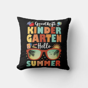 Abschluss Goodbye Kindergarten Hallo Sommer Kissen