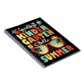 Abschluss Goodbye Kindergarten Hallo Sommer Notizblock (Rechte Seite)