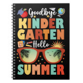 Abschluss Goodbye Kindergarten Hallo Sommer Notizblock (Vorderseite)