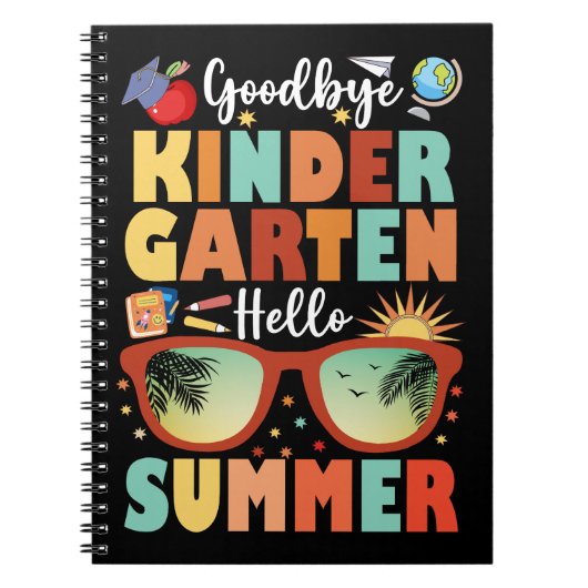 Abschluss Goodbye Kindergarten Hallo Sommer Notizblock (Vorderseite)