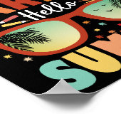 Abschluss Goodbye Kindergarten Hallo Sommer Poster (Ecke)