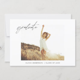 Abschluss Grad Ankündigung Foto Minimalistisch