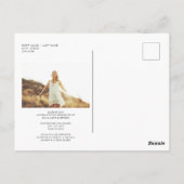 Abschluss Grad Ankündigung Foto Minimalistisch Pos Postkarte (Rückseite)