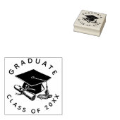 Abschluss Grad Cap Diploma 2023 Gummistempel (Stempel)