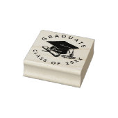 Abschluss Grad Cap Diploma 2023 Gummistempel (Stempel)