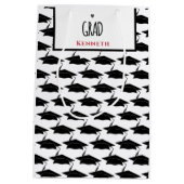 Abschluss Grad Grad Grad Grad Maßgeschneidert Mittlere Geschenktüte (Rückseite)