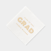 Abschluss Grad Jahrgang Servietten Mit Folie (Rechts)