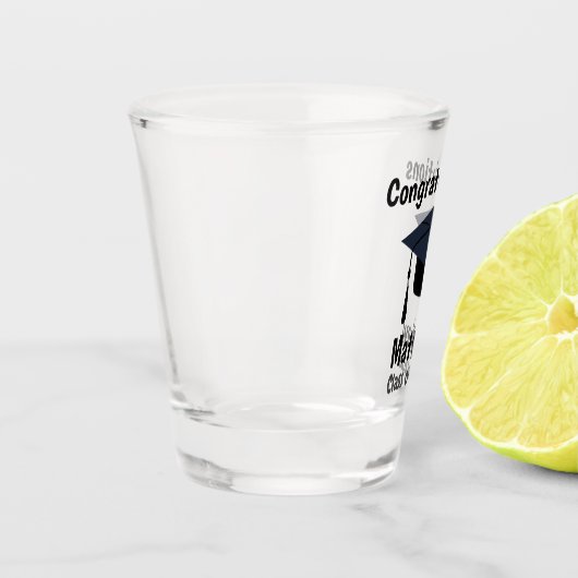 Abschluss Graduate School Herzlichen Glückwunsch Schnapsglas (Links)