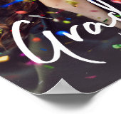 Abschluss Graduate Typografy Foto Poster (Ecke)