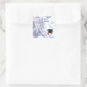 Abschluss Grandson Geem Quadratischer Aufkleber (Tasche)