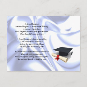 Abschluss Grandtochter Postkarte