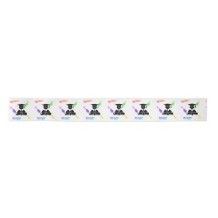 Abschluss Graphic Watercolor Gift Ribbon HAMbyWG Satinband