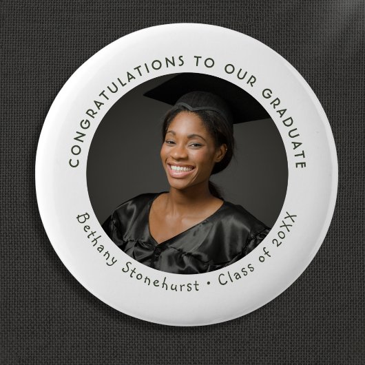 Abschluss Gratulation Absolvent Foto Custom Button