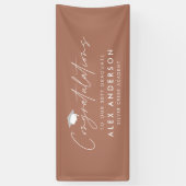 Abschluss Gratulation moderne Terrakotta Banner (Vertikal)