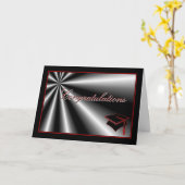 Abschluss Gratulationen Graduierungspapier Karte (Gelbe Blume)