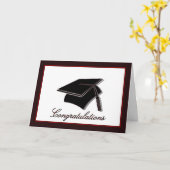 Abschluss Gratulationen Graduierungspapier Karte (Gelbe Blume)