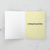 ABSCHLUSS GRATULATIONS GREETING CARD KARTE (Innenseite)