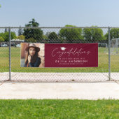 Abschluss gratuliert burgundy modernes Foto Banner (Insitu)