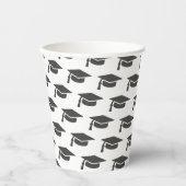 Abschluss Gray Tassel Cap Pappbecher (Vorderseite)