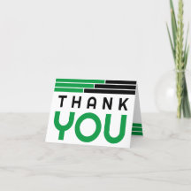 Abschluss Green & Black Bars Vielen Dank