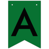 Abschluss Green Black School Bunting Banner (Zweite Fahne)