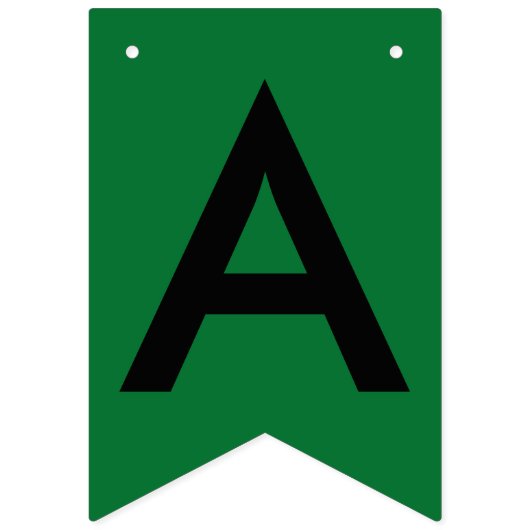 Abschluss Green Black School Bunting Banner (Zweite Fahne)