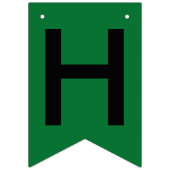 Abschluss Green Black School Bunting Banner (Erste Fahne)