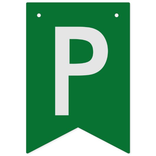 Abschluss Green School Bunting Banner (Dritte Fahne)