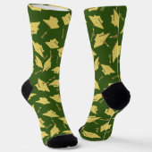 Abschluss Green und Gold Caps in der Luft Socken (Gewinkelt)