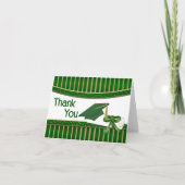 Abschluss Green und Gold Strips Vielen Dank Karten (Vorderseite)