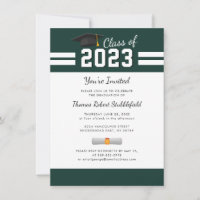 Abschluss Green White Uni Grad 2023 Party