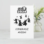 ABSCHLUSS GREETING CARD EINLADUNG (Stehend Vorderseite)