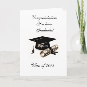 ABSCHLUSS GREETING CARD KARTE